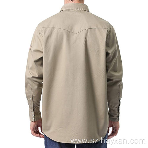 FR Work Shirt Long Sleeve Men's Work Shirts